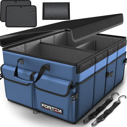🚗 Heavy Duty Car Trunk Organizer – Foldable Multi-Compartment Storage Solution for SUV, Sedan & Truck