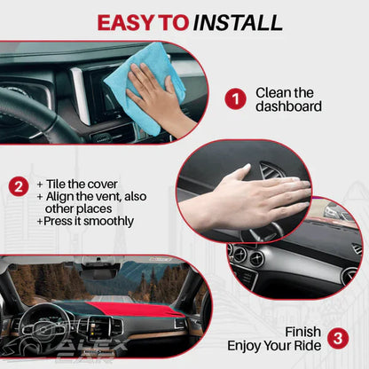 Apex Custom Fit Dashboard Mat Cover For Sedan, Hatchback, , MPV, Truck, SUV etc.1